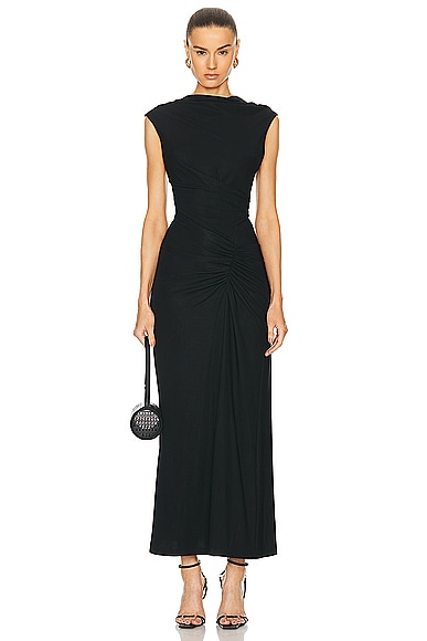 SIMKHAI Acacia Sleeveless Midi Dress in Black