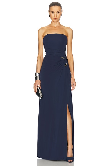 SIMKHAI Emma Bustier Gown in Midnight