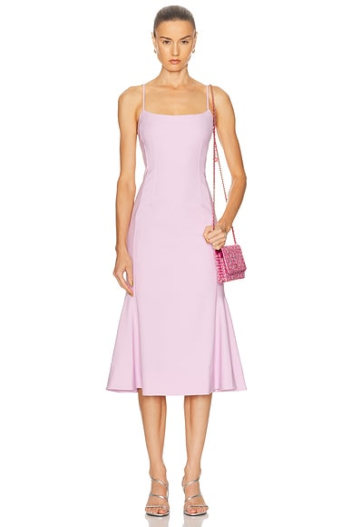 SIMKHAI Kimmy Midi Dress in Orchid