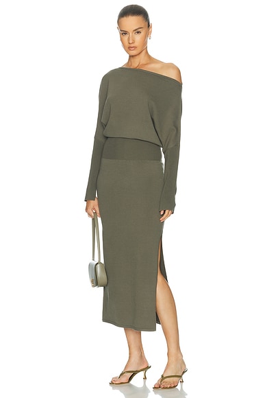 SIMKHAI Janese Midi Dress in Sea Turtle