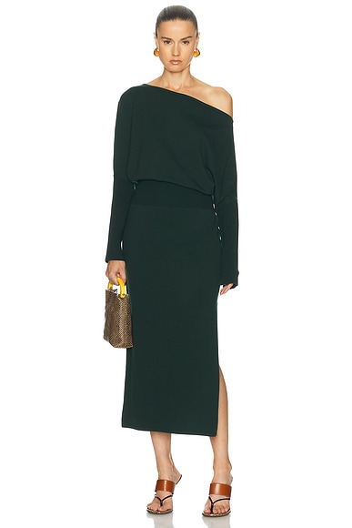 Janese Off Shoulder Midi Dress