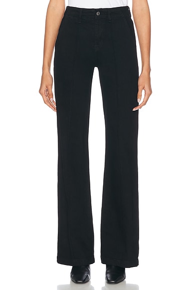 SIMKHAI Ansel Boot Leg Jeans in Black