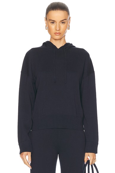 SIMKHAI Knit Hoodie in Midnight