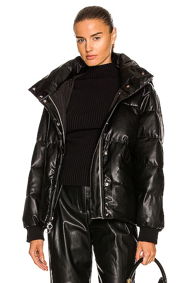 Ada Vegan Leather Puffer Jacket