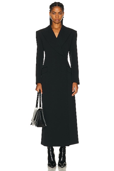 Shop Simkhai Silvia Tailored Coat In Black