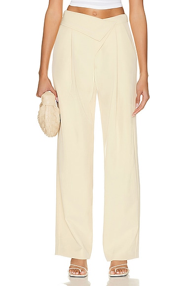 Vianka Technical Cocktail Crepe Draped Relaxed Pant