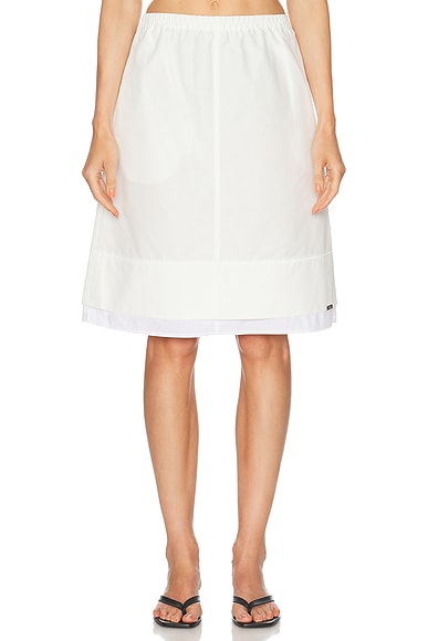 スカート GIVENCHY Woman Skirt White BW40XW4ZPN 100 Pleated skirt in monogram 72 jacquard | Givenchy CA | Givenchy