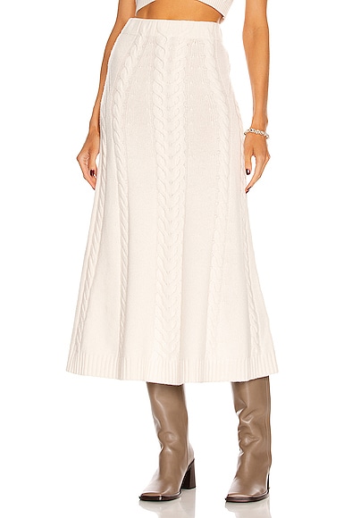 SIMKHAI Jovie Skirt in White