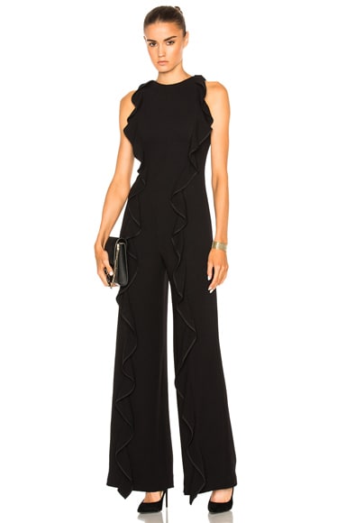 for FWRD Ruffle Crepe Jumpsuit