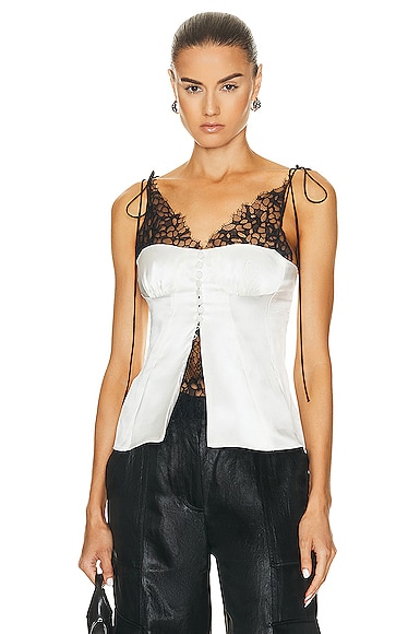 Hyla Lace Combo Camisole Top