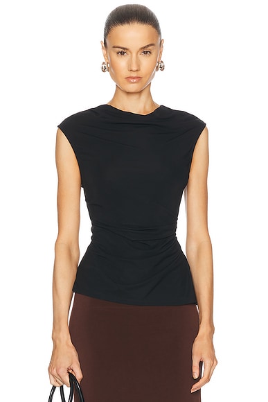 Balenciaga Twisted Top in Black | FWRD