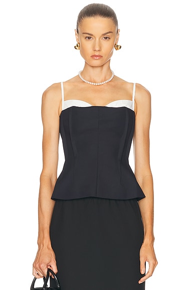 SIMKHAI Charlee Bustier Top in Black Multi