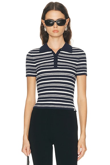 Averie Knit Polo Top