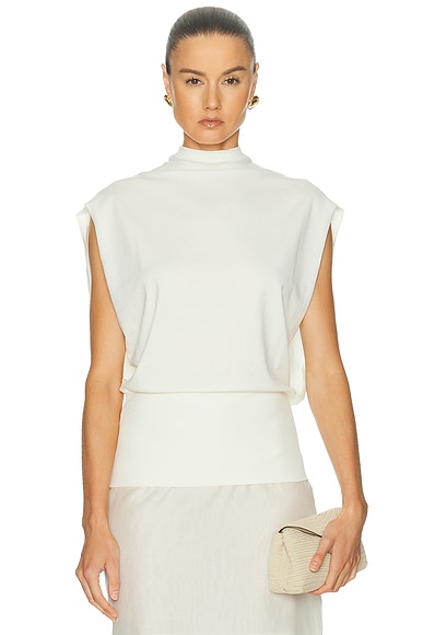 SIMKHAI Juli Cape Top in Ivory