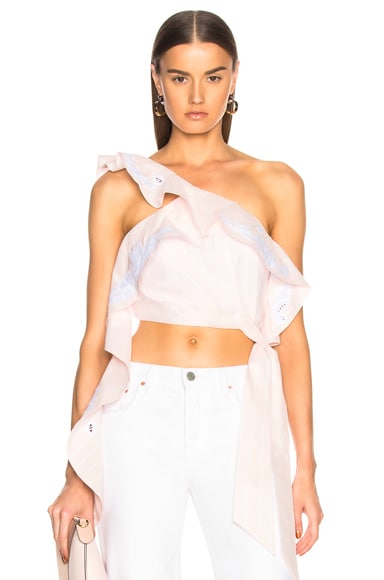Scallop Cropped Bustier Top