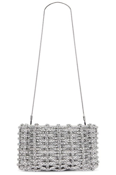Morgan Woven Rhinestone Clutch