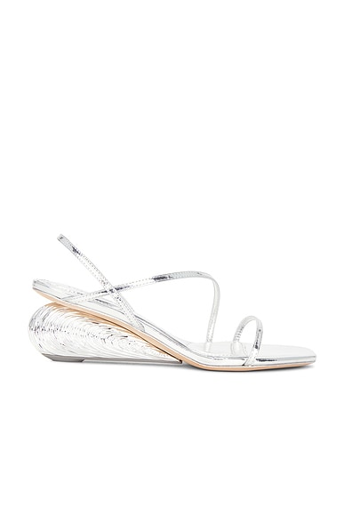 Bridget Oyster Shell Wedge Sandal