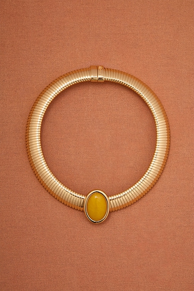 Julietta for FWRD Opyum Necklace in Gold & Yellow