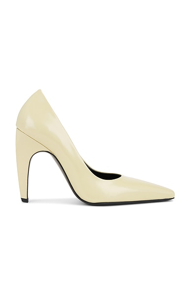 Jude Fame Pump in Beige Leather