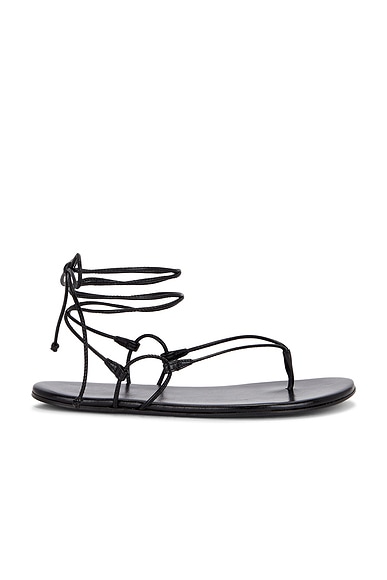 Jude Mili Sandal in Black Leather