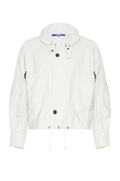 Nylon Rip Stop Jacket in White