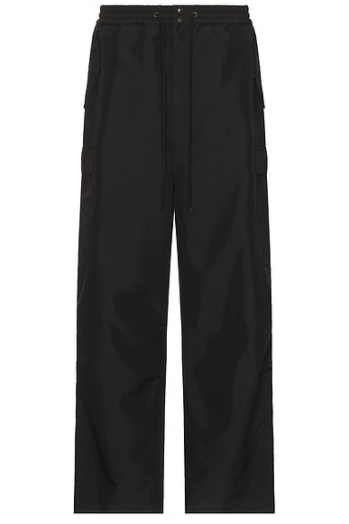 Junya Watanabe Polyester Matte Cloth Pants in Black