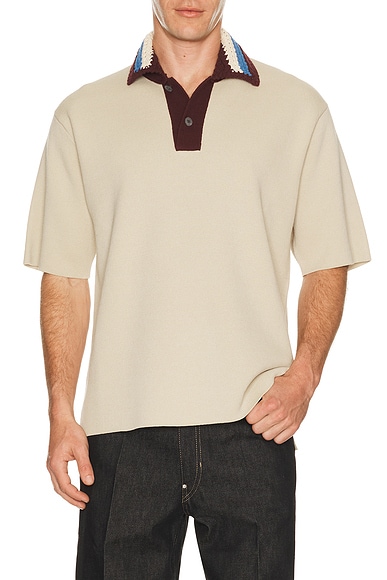 Crochet Collar Shirt