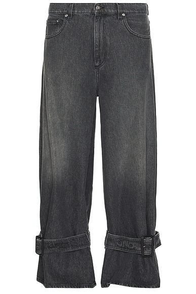 Buckled Cuff Jeans