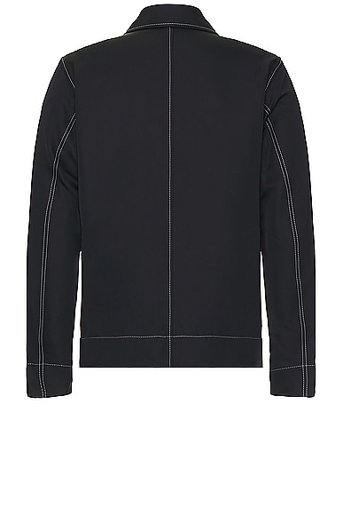 Shop Jw Anderson Contrast Seam Workwear Jacket In Black