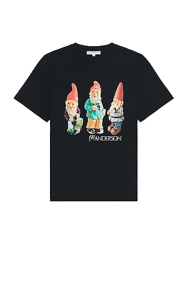 JW Anderson Gnome Trio T-Shirt in Black