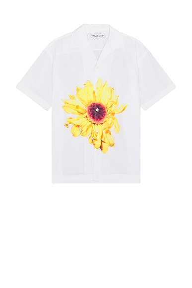Casablanca Classic Collar Long Sleeve Shirt in Oranges En