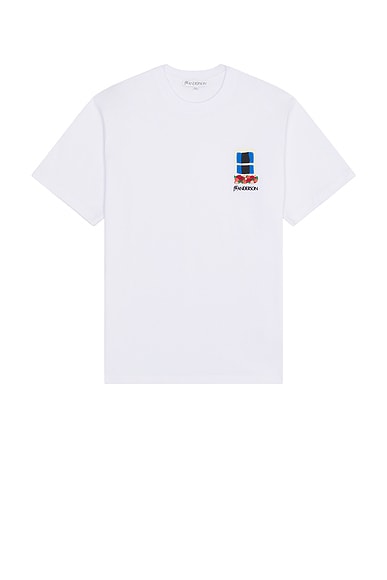 JW Anderson Window Embroidery T-Shirt in White