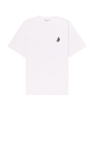 JW Anderson Anchor Embroidery T-Shirt in White