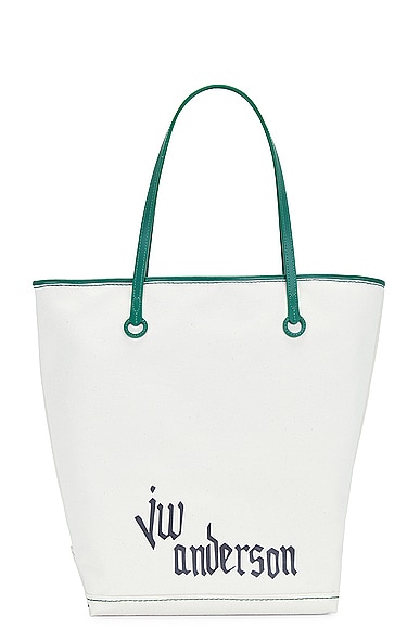 Shop Jw Anderson Anchor Tall Tote In Natural & Multi