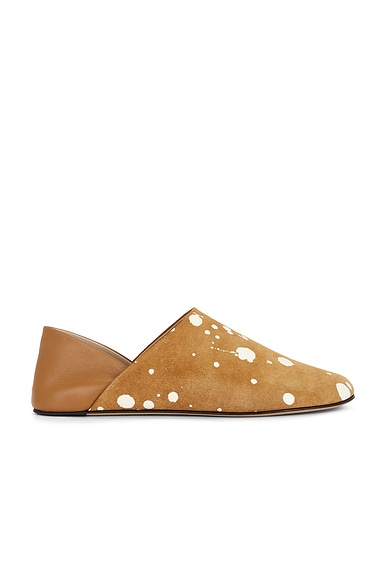 JW Anderson Babouche in Tan & Cream