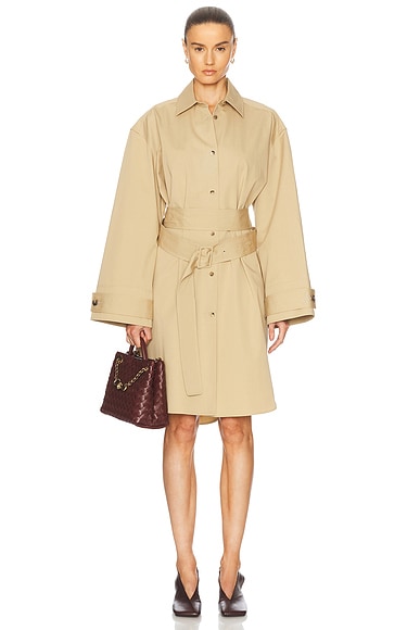 Double Wrap Trench Dress