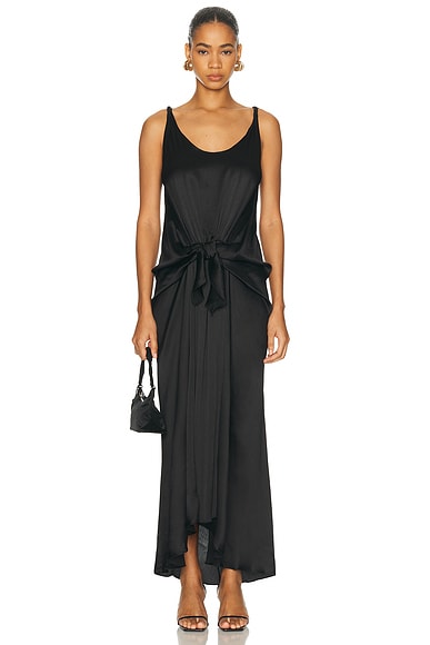 JW Anderson Waist Knot Dress in Black