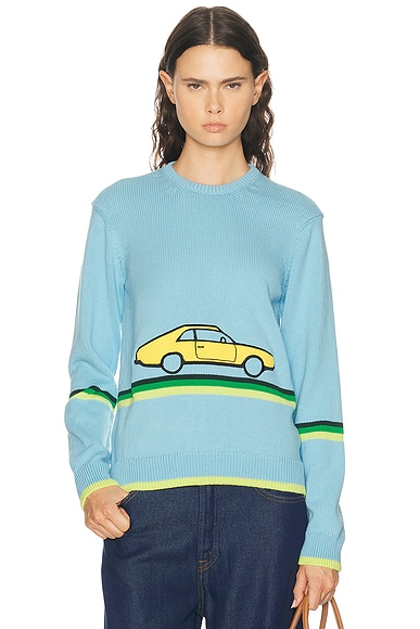 JW Anderson Car Sweater in Sky Blue