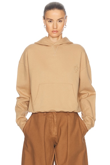 JW Anderson Anchor Logo Hoodie in Beige | FWRD