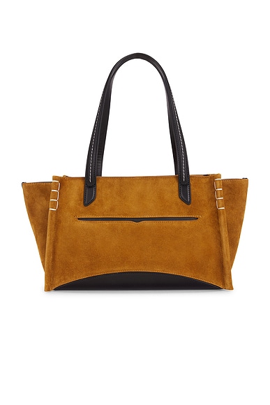 JW Anderson Elongated Loafer Cabas Tote Bag in Caramel & Black