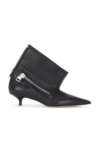 JW Anderson Biker Kitten Heel Boot Black