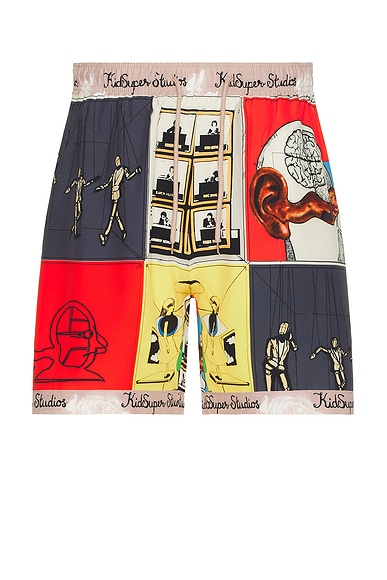 KidSuper Printed Shorts in Multi