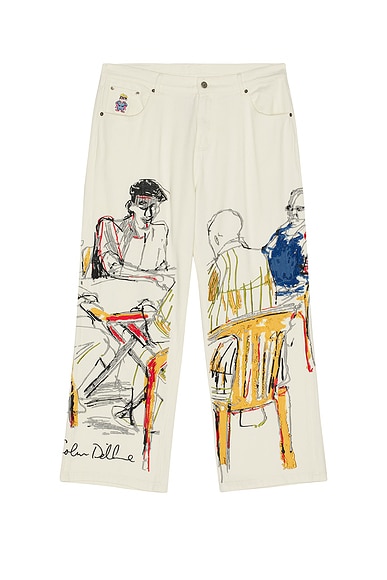 Dominos Embroidery Jeans