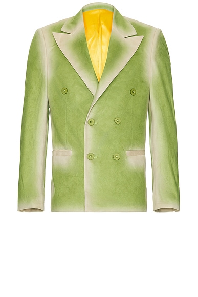 KidSuper Gradient Suit Top in Green