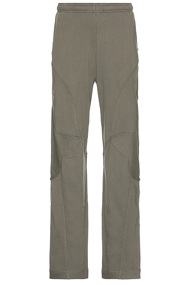 Kiko Kostadinov x Fox Racing Fleece Pants in Dark Stone