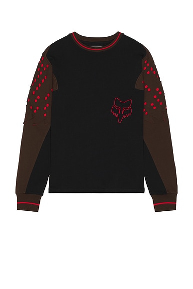 Perforated Long Sleeve Tee