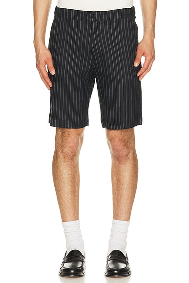 Linen Stripe Club Shorts