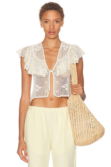 Karen Arcanjo Pola Top in Natural