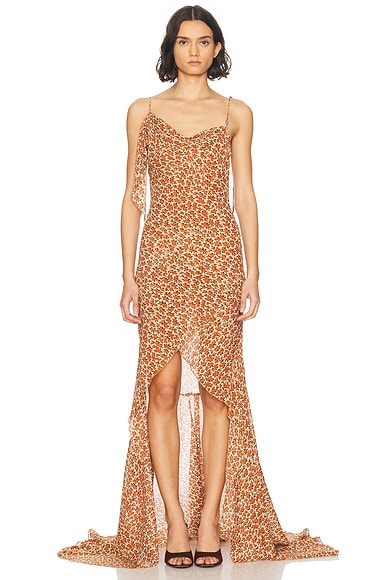 KNWLS Aldra Dress in Scorched Flower