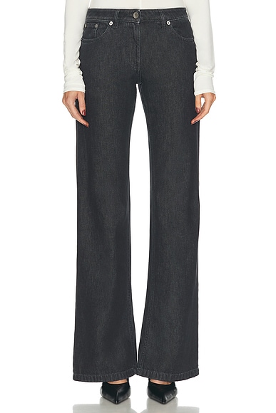 KNWLS Alice Flare Leg in Washefad Black